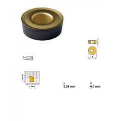 CANELA S.A. INSERTS Canela RCMT0602M0 TN15 Indexable Turning Insert – Round, Positive Geometry