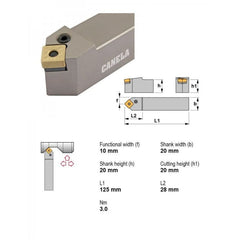 CANELA S.A. TOOL HOLDERS Canela PSDNN2020K12 External Turning Toolholder – 20×20 mm