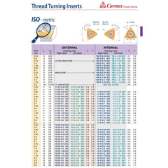 Carmex External Right Hand ISO Metric Thread Turning Insert 0.35mm / 16 ER 0.35 ISO BMA - Twin Eagle Imports