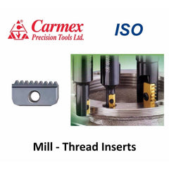 Carmex Internal ISO Threadmill Insert 14mm / 2.0mm Pitch / 14 I 2.0 ISO MT7 - Twin Eagle Imports