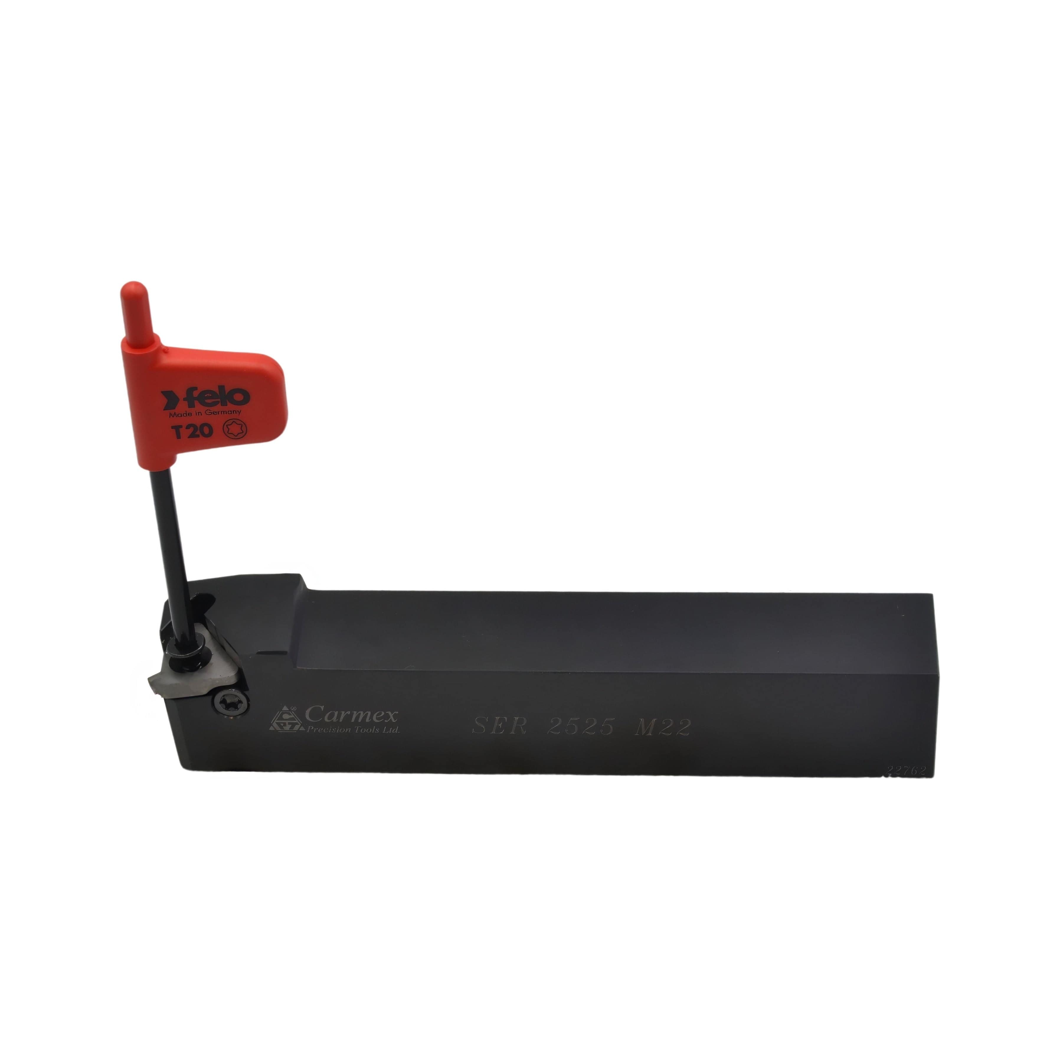 CARMEX PRECISION TOOLS LTD Turning Tool Carmex External Thread Turning Tool Holder SER 2525 M22 25mm Shank