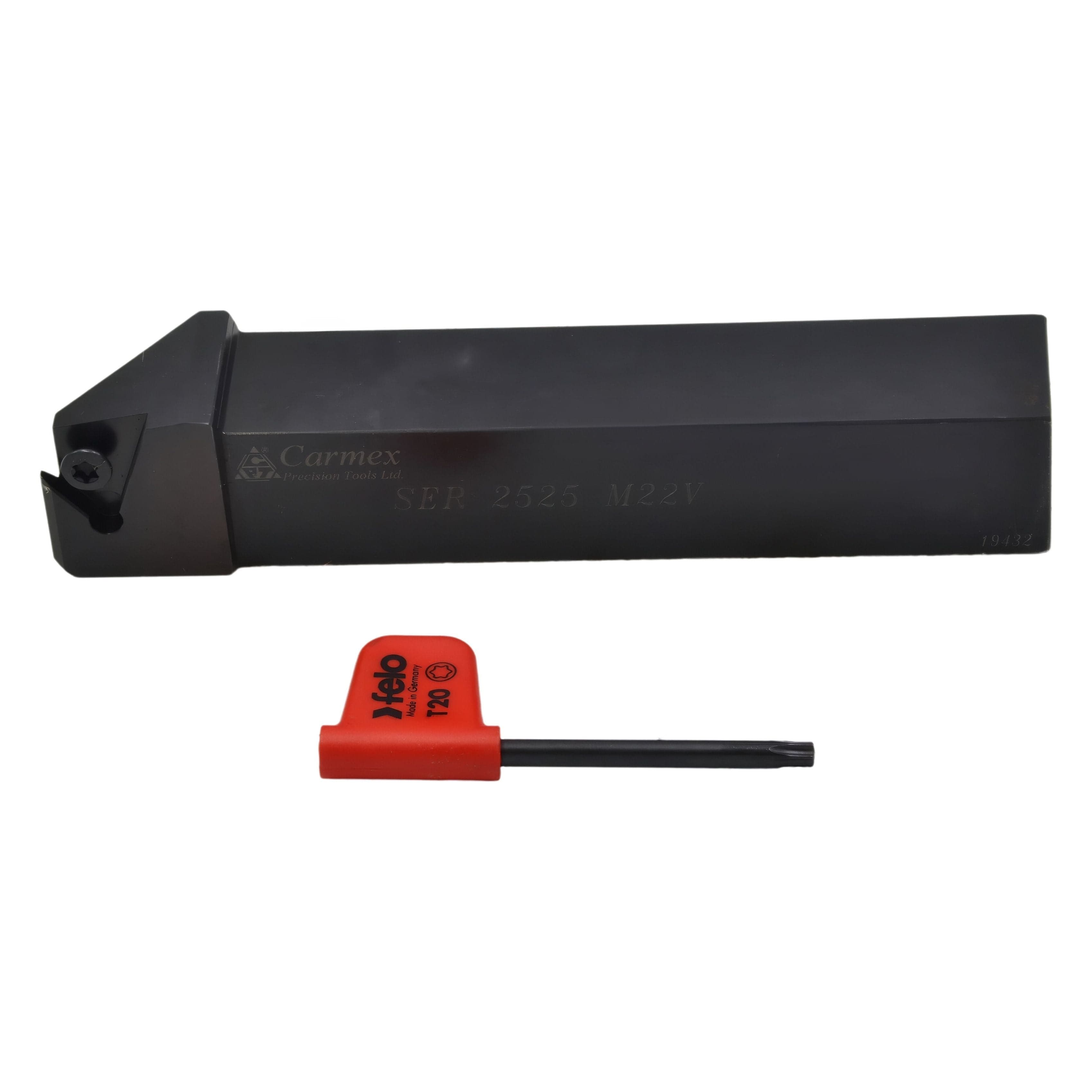 CARMEX PRECISION TOOLS LTD Turning Tool Carmex External Thread Turning Tool Holder SER 2525 M22V 25mm Shank