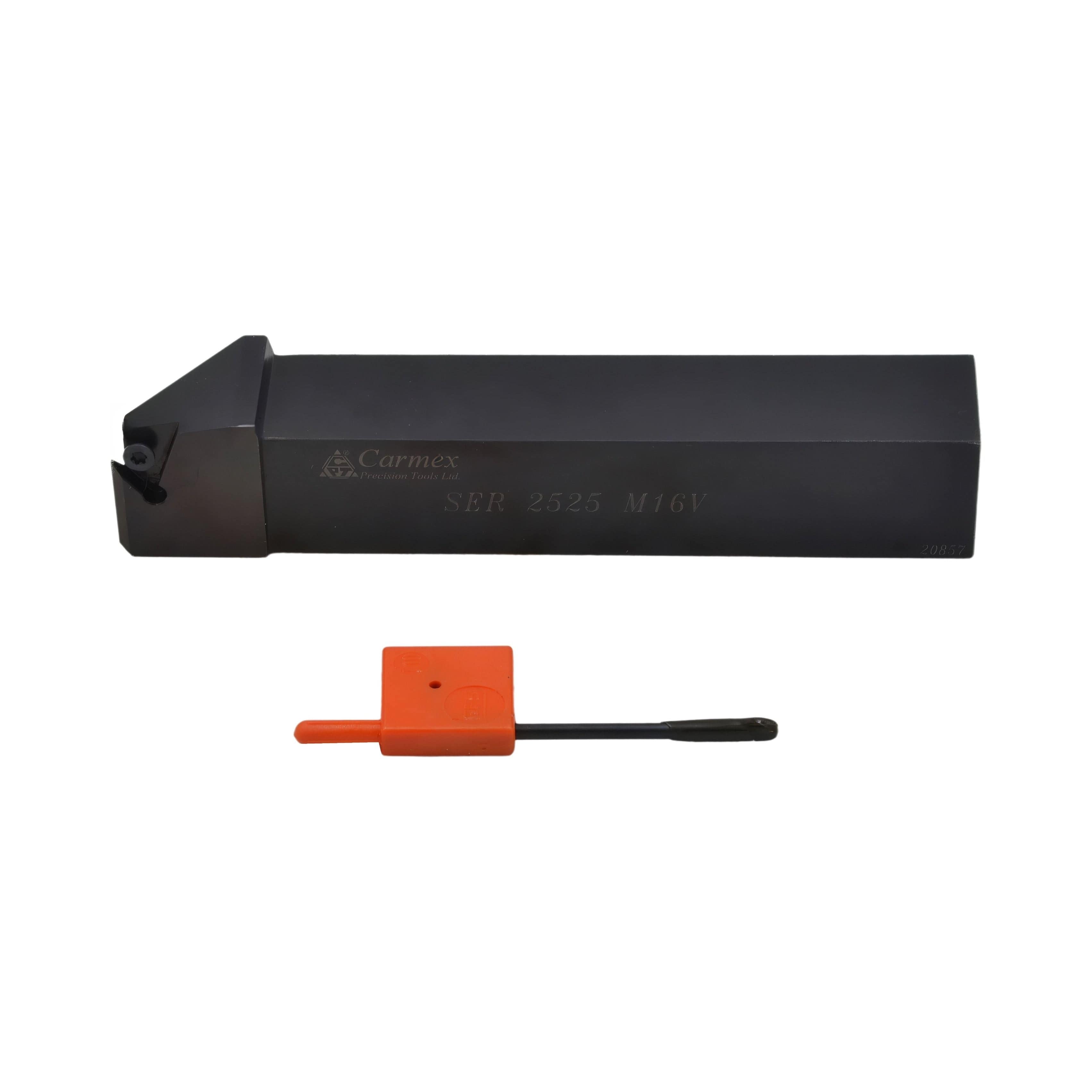 CARMEX PRECISION TOOLS LTD Turning Tool Carmex Vertical External Thread Turning Tool Holder SER 2525 M16V 25mm Shank