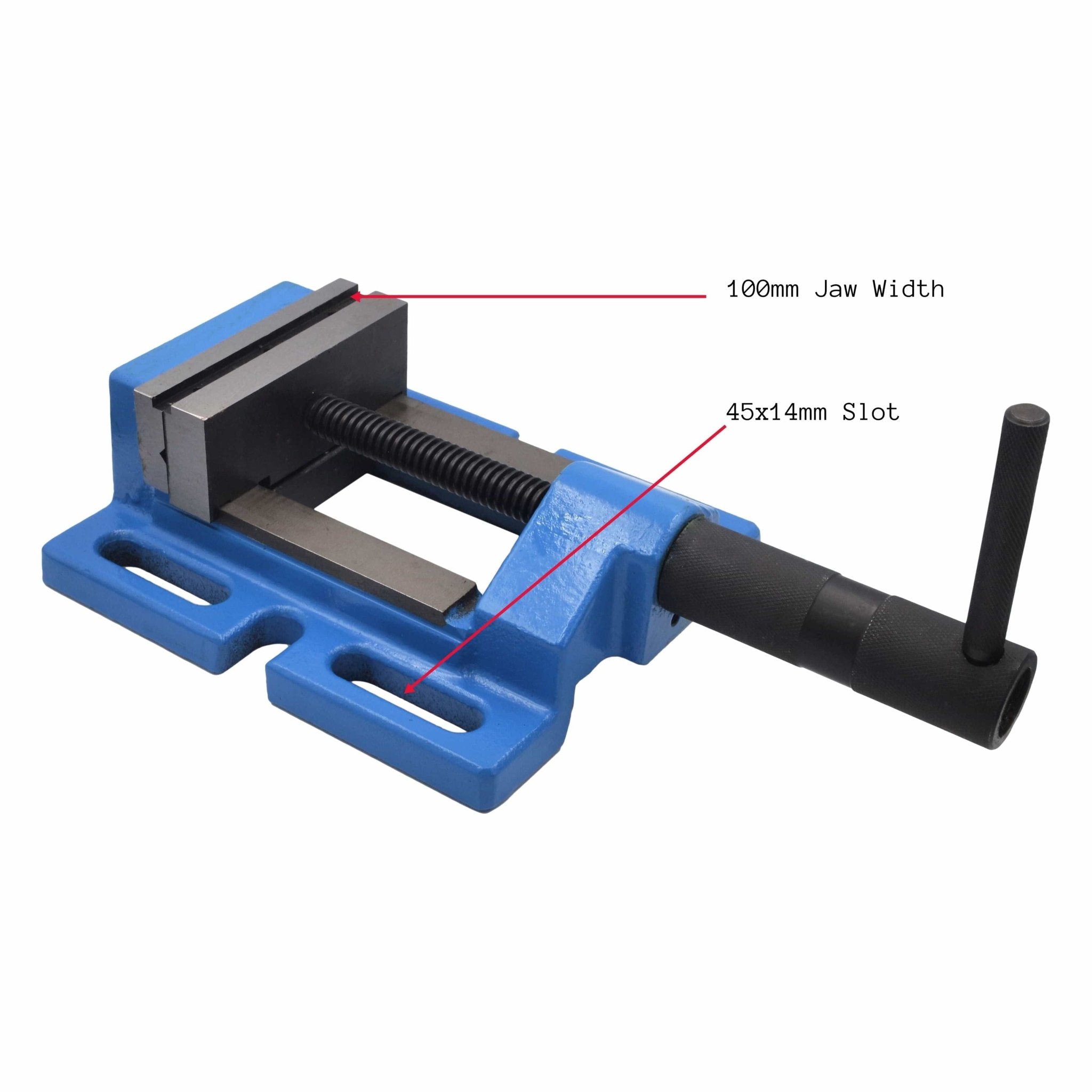 Cast Iron Bench Machining Vice – 100mm Jaw - Twin Eagle Imports