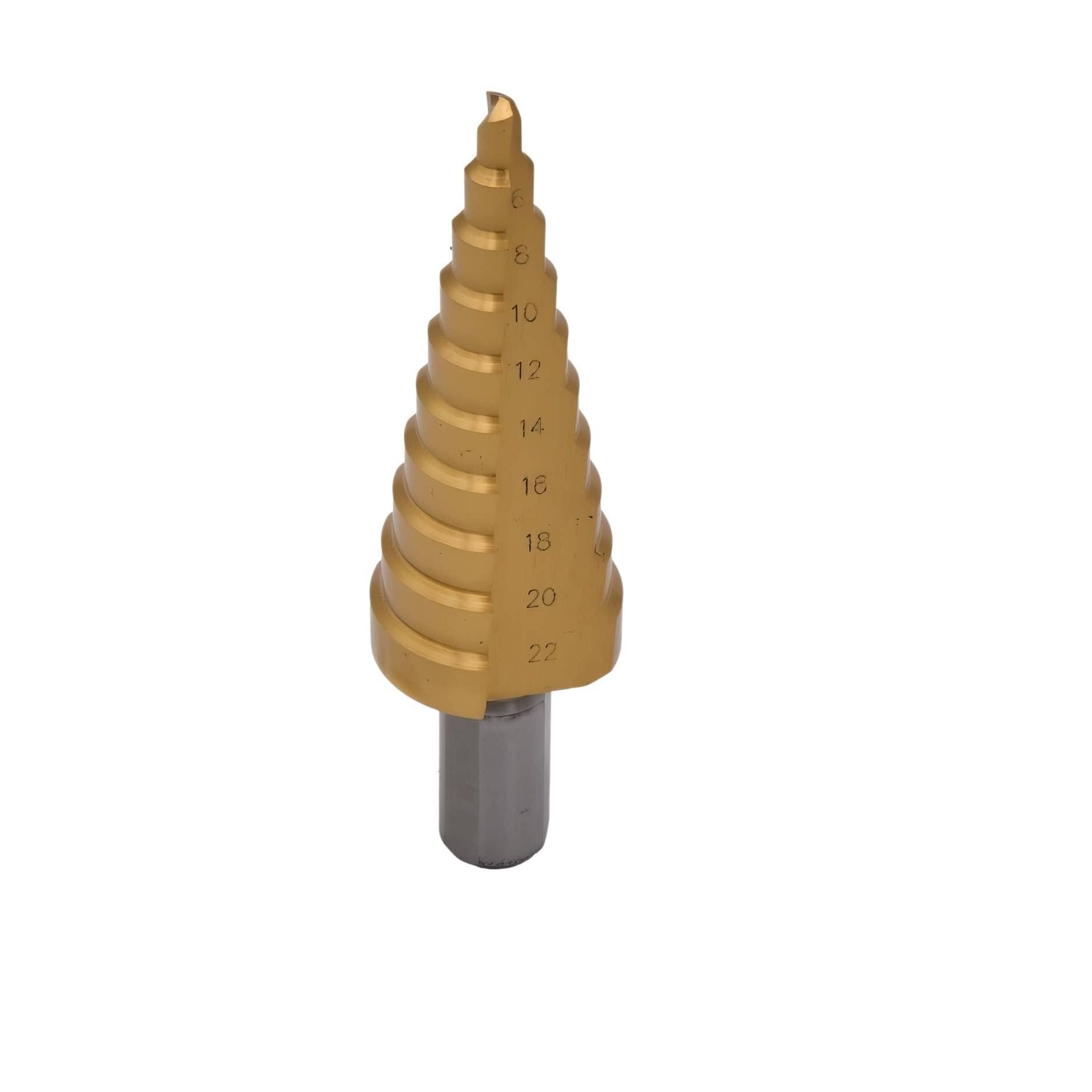 CH-TOOLS - ZHEJIAN XINXING TOOLS CO LTD Drill CH Tools HSS-E TiN Step Drill Bit 4–22mm – 10 Steps