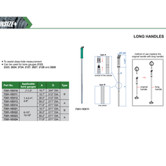 Insize Long Handle 77.8″ × 0.571″ Series 7351-1EX14