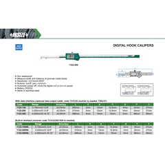 Insize Digital Hook Caliper 3–150 mm Range Series 1122-150