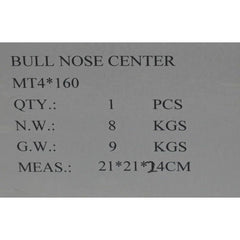 DAJIU ACCESSORIES Bull Nose Pipe Centre MT4 x 160mm Heavy Duty Revolving Pipe Centre