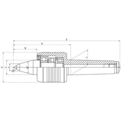 DAJIU Live Centre Live Centre Extended Nose MT2 M10 Drawbar Medium Duty