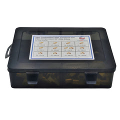 DOT Brass Connector 28pc Brass Compression Male Female Connector and 24pc Brass Compression 90° Male Female Elbow