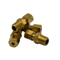 DOT Brass Connector 4pc Brass Compression Male Female Connector (T1/8xM1/8)