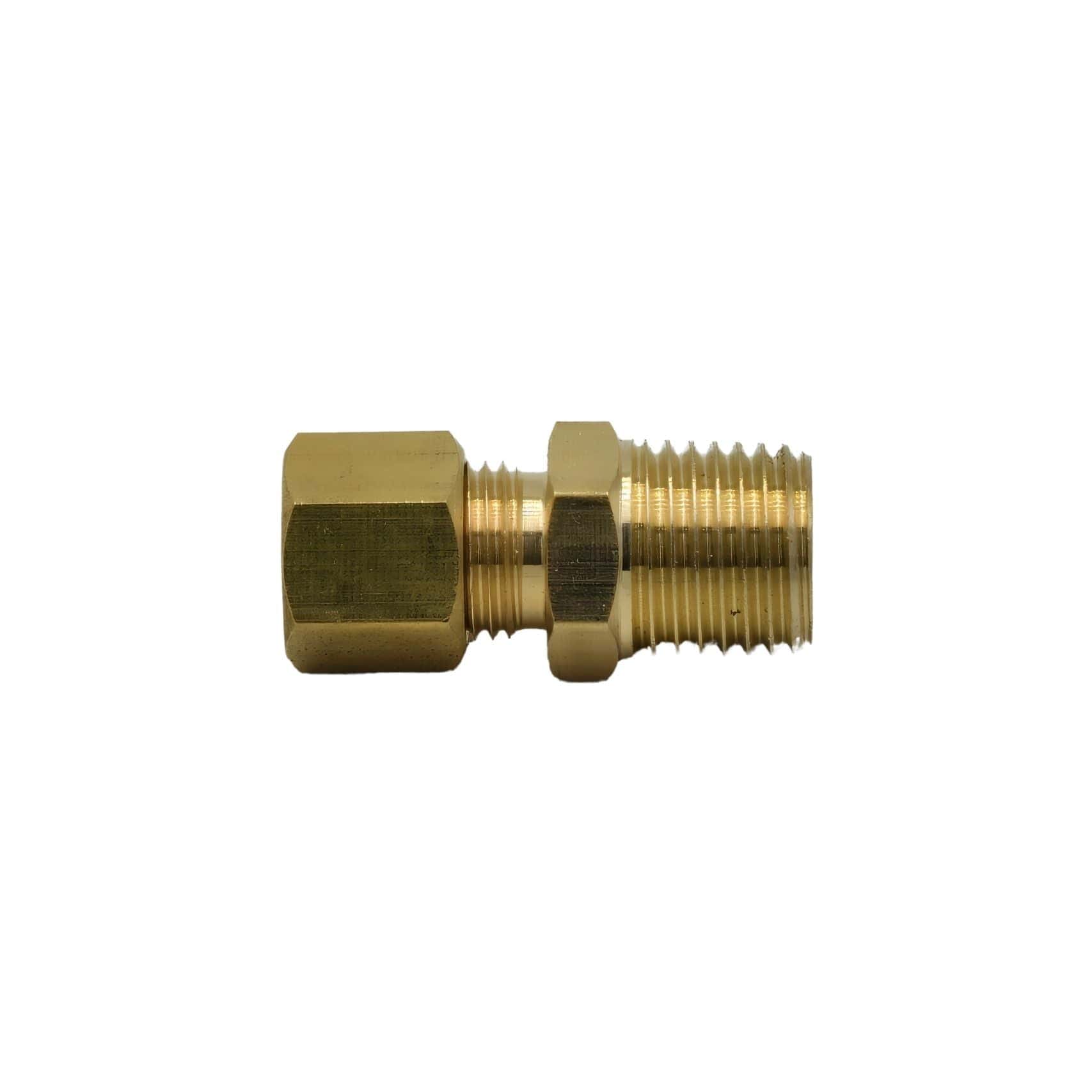 DOT Brass Connector Brass Compression Male Female Connector (T1/4xM1/4)