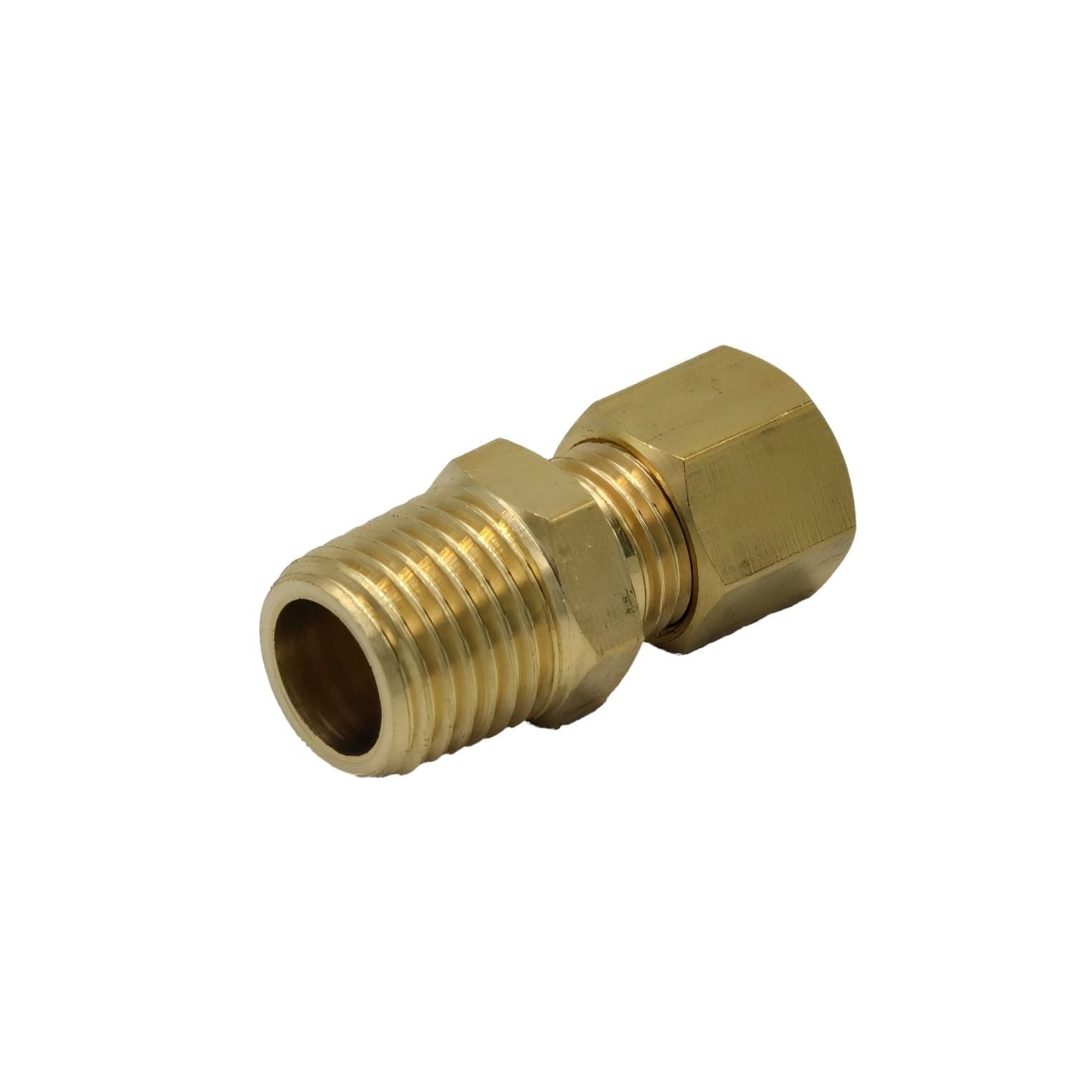 DOT Brass Connector Brass Compression Male Female Connector (T1/4xM1/4)