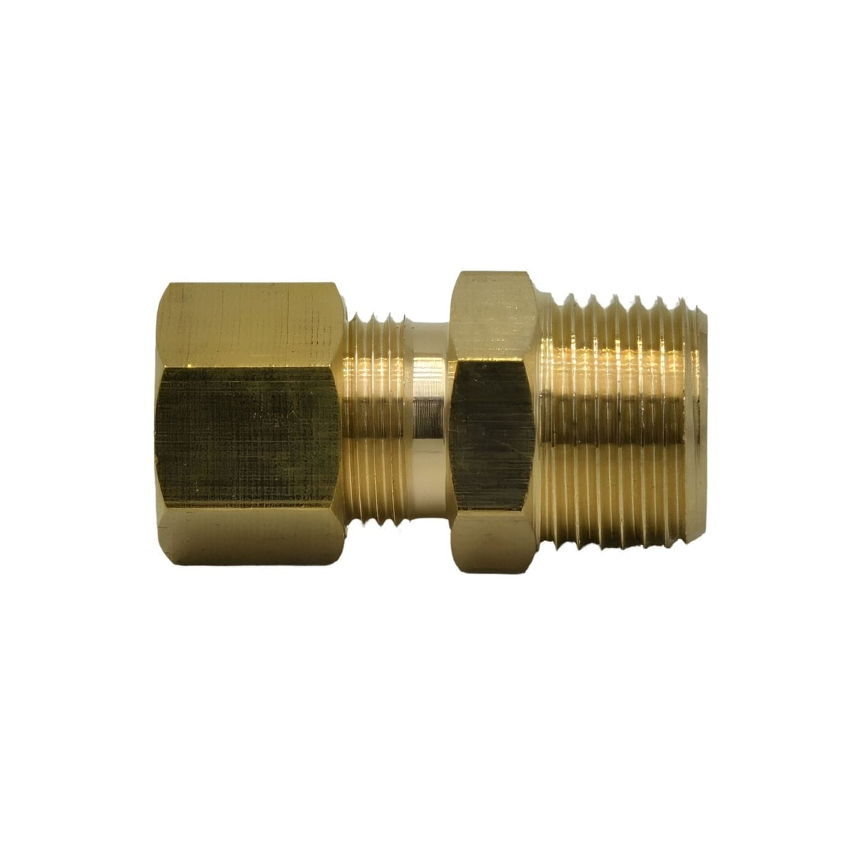 DOT Brass Connector Brass Compression Male Female Connector (T3/8xM3/8)