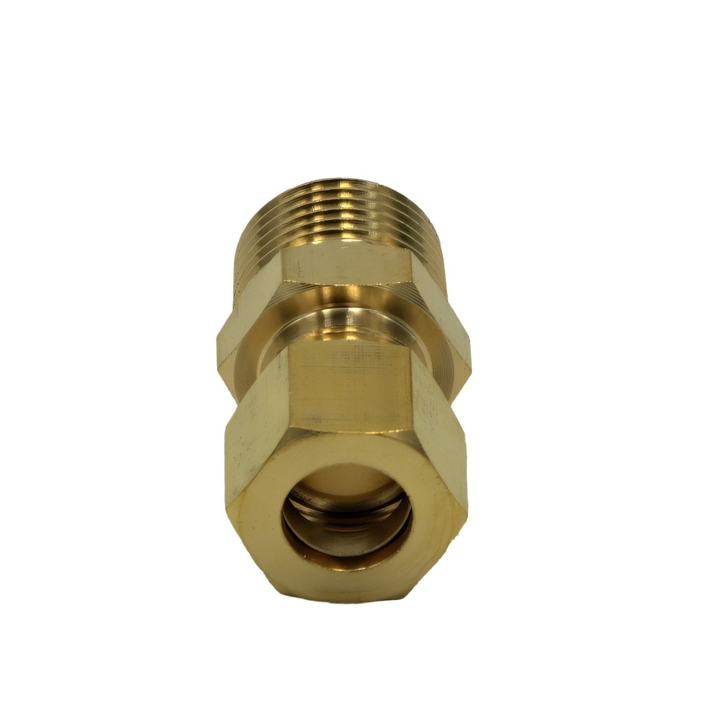 DOT Brass Connector Brass Compression Male Female Connector (T3/8xM3/8)