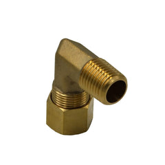 DOT Brass Connector Brass Compression Union 90° Male Female Elbow (T3/8xM1/4)