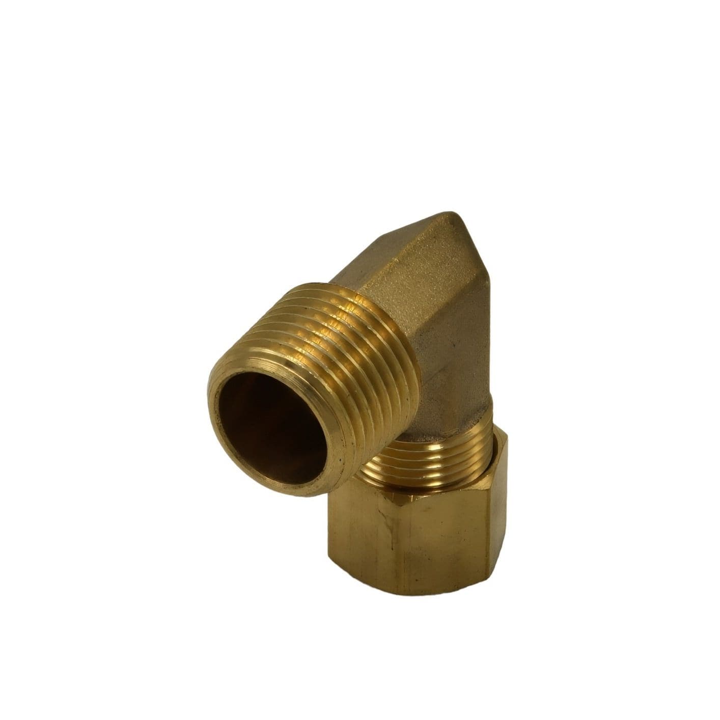 DOT Brass Connector Brass Compression Union 90° Male Female Elbow (T3/8xM3/8)