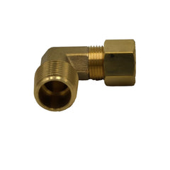 DOT Brass Connector Brass Compression Union 90° Male Female Elbow (T3/8xM3/8)