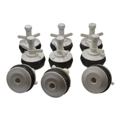 DRAINCHEM Expanding Plumbing Plug 9x Nylon Mechanical Pipe Test plug bung with 13mm bypass 85mm to 92mm