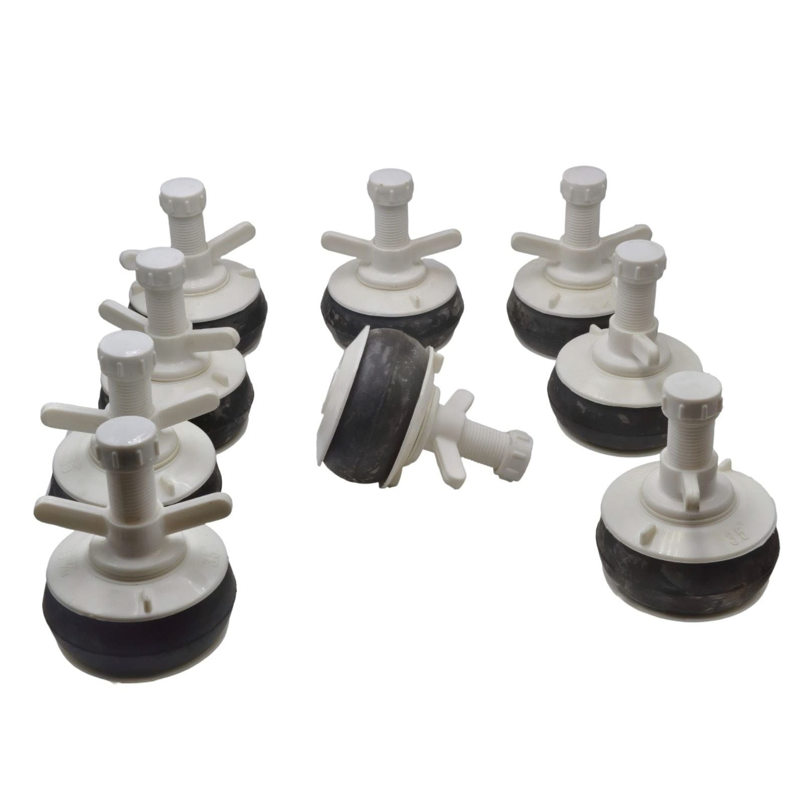 DRAINCHEM Expanding Plumbing Plug 9x Nylon Mechanical Pipe Test plug bung with 13mm bypass 85mm to 92mm