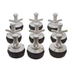 DRAINCHEM Expanding Plumbing Plug 9x Nylon Mechanical Pipe Test plug bung with 13mm bypass 85mm to 92mm