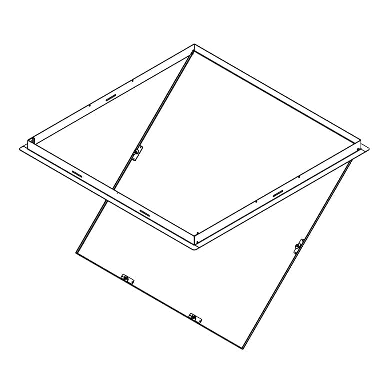 Ductsure Access Panel (Standard White Powder Coated) - 20" x 20" (508mm x 508mm) - Twin Eagle Imports