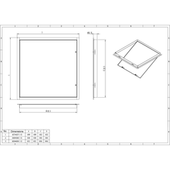 Ductsure Access Panel (Standard White Powder Coated) - 24" x 24" (609mm x 609mm) - Twin Eagle Imports