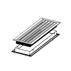 Ductsure Door Relief Vent Grille (Anodized Aluminum) - DG-A 600200 - Twin Eagle Imports