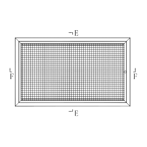 Ductsure Eggcrate Hinged Polyester Filter – EGHF-P 600550 (595 x 545 mm) - Twin Eagle Imports