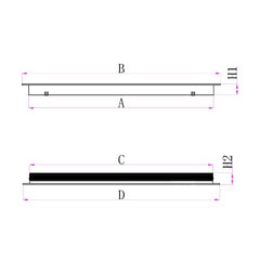 Ductsure Ventilation Ductsure Door Relief Vent Grille (Anodized Aluminium) – DG-A 300200