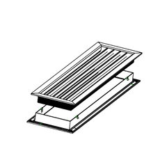 Ductsure Ventilation Ductsure Door Relief Vent Grille (Anodized Aluminum) - DG-A 600200