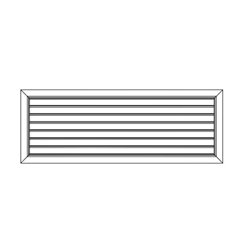 Ductsure Ventilation Ductsure Door Relief Vent Grille (Anodized Aluminum) - DG-A 600200