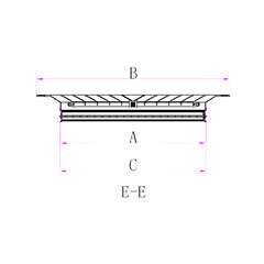 Ductsure Ventilation Ductsure White Aluminium Vent Grille – Square Face Slat (445 x 445 mm) - LFD-4A 445/300