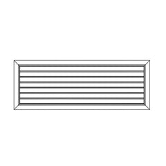 Ductsure Ventilation Pack of 4 Ductsure Door Relief Vent Grille Aluminium DG-A 400200