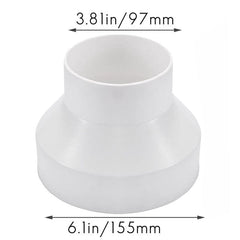 Ductsure Ventilation Pack of 60 Ventilation Duct Adapter 150mm to 100mm BJ150-100-60
