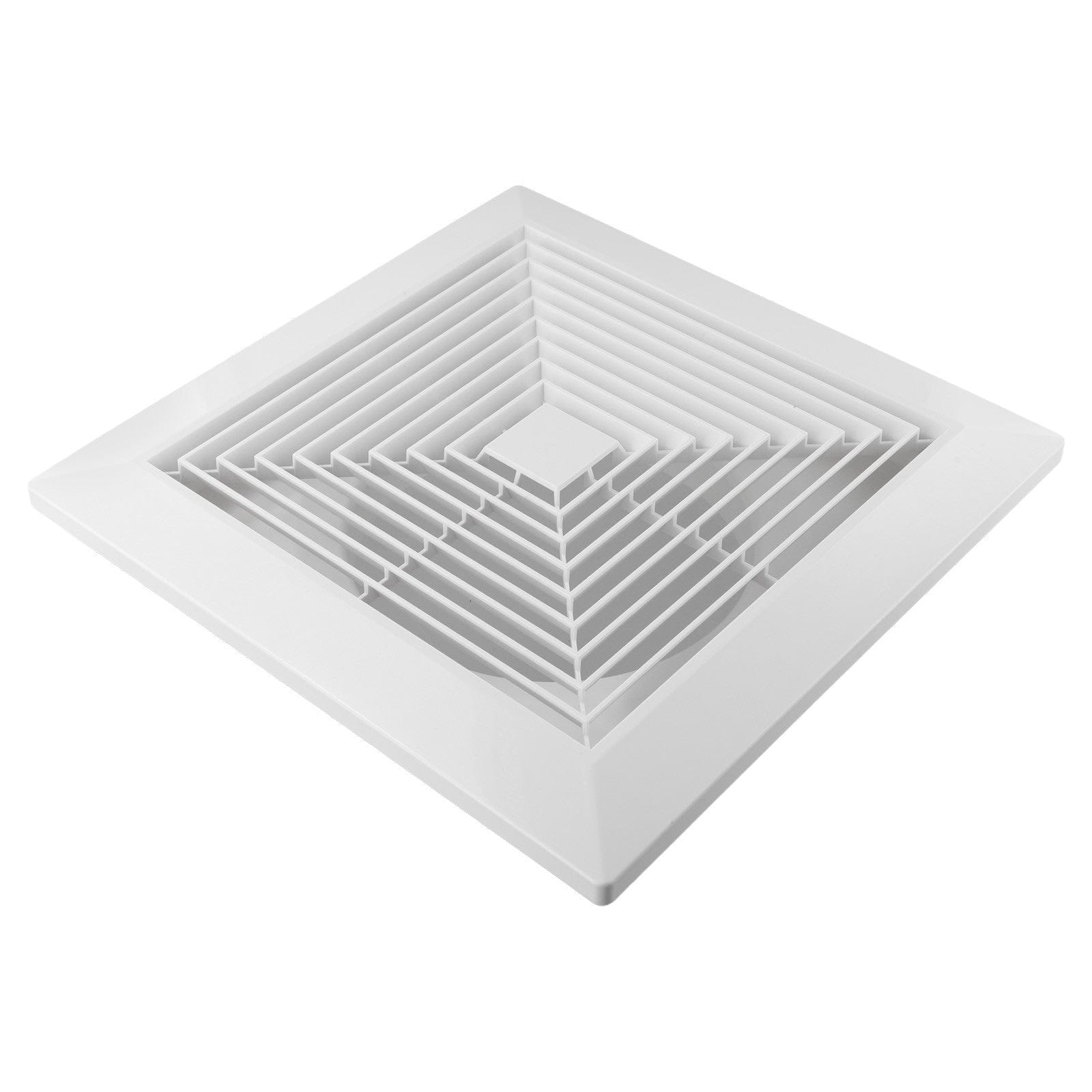 Ductsure Ventilation Twin Pack Ductsure 100mm Port Square Ceiling Diffuser With Adaptor Plate