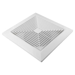 Ductsure Ventilation Twin Pack Ductsure 150mm Port Square Ceiling Diffuser With Adaptor Plate