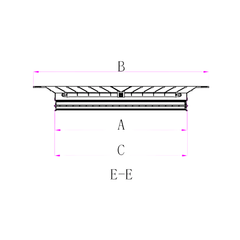 Ductsure White Aluminium Vent Grille – Square Face Slat (595 x 595 mm) - LFD-4A 595/450 - Twin Eagle Imports