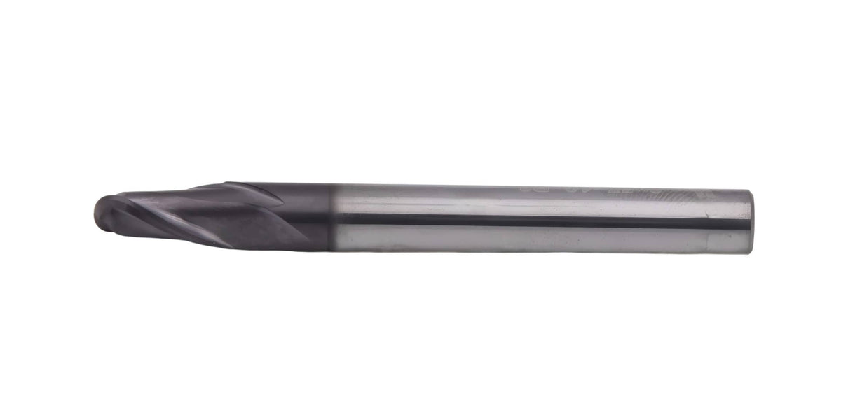 6mm HEPYC Short Series Carbide Ball Nose Slot Drill TIALN Coated