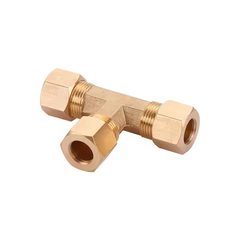 5 PCS – 1/4" Brass Compression Fitting Tee Union Grab Kit