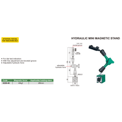 Insize Hydraulic Mini Magnetic Stand 40kgf  Series 6228-40