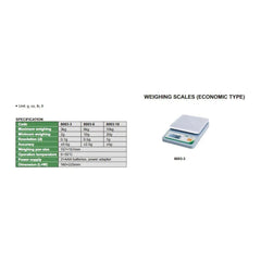 Insize Weighing Scale 3kg Capacity Economic Type Series 8003-3