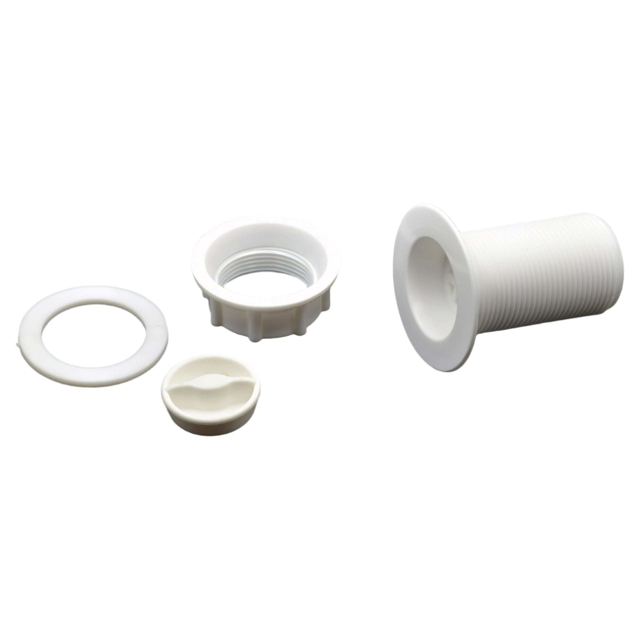 Extended 32mm White Plastic Body Plug and Waste Unit - Twin Eagle Imports