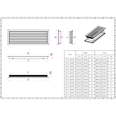 Ductsure Door Relief Vent Grille (Anodized Aluminium) – DG-A 600250