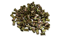 1/4 UNC Zinc Plated Steel Nutsert Rivet Nuts – Bulk Pack of 100