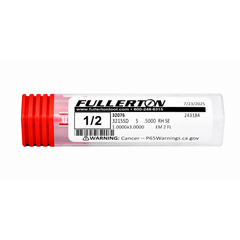 Fullerton 32076 1/2 Inch 2 Flute Carbide Square End Mill - Twin Eagle Imports