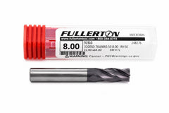 Fullerton 91910 0.3150" 4 Flute TiAlN Coated Corner Radius End Mill - Twin Eagle Imports