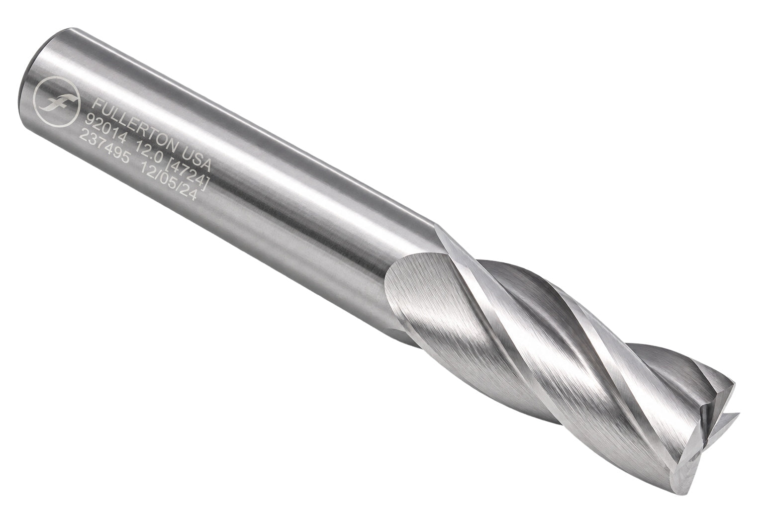 Fullerton 92014 0.4724" 4 Flute Standard Square End Mill - Twin Eagle Imports