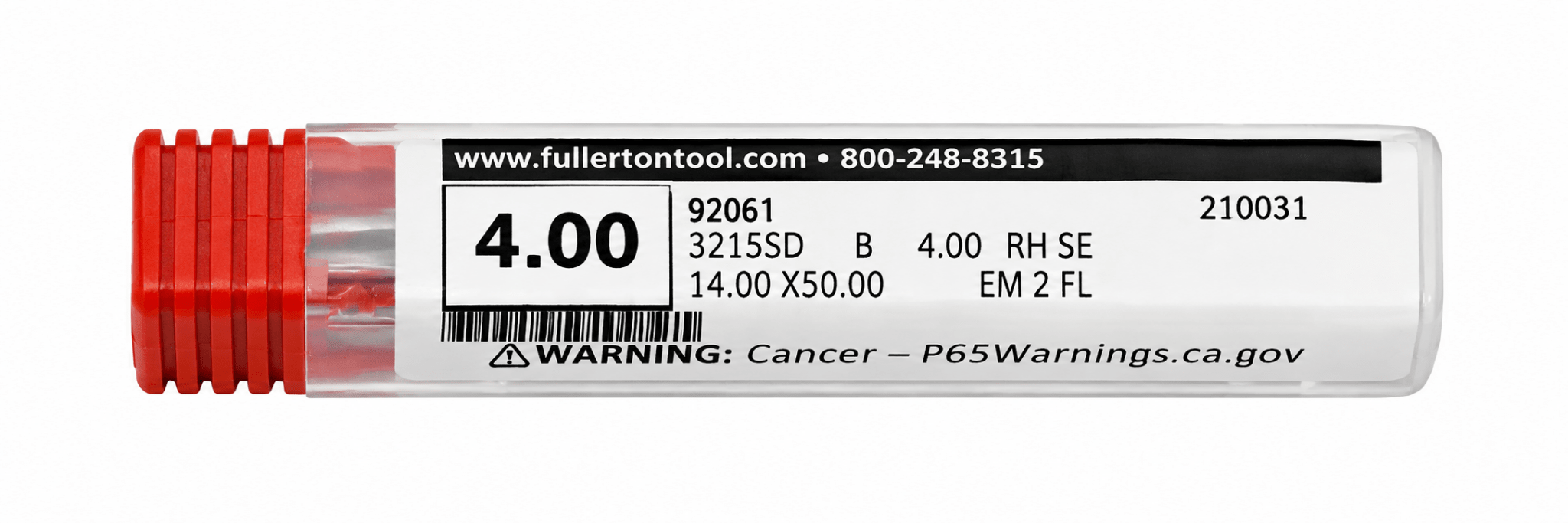 Fullerton 92061 0.1575" 2 Flute Standard Ball Nose End Mill - Twin Eagle Imports