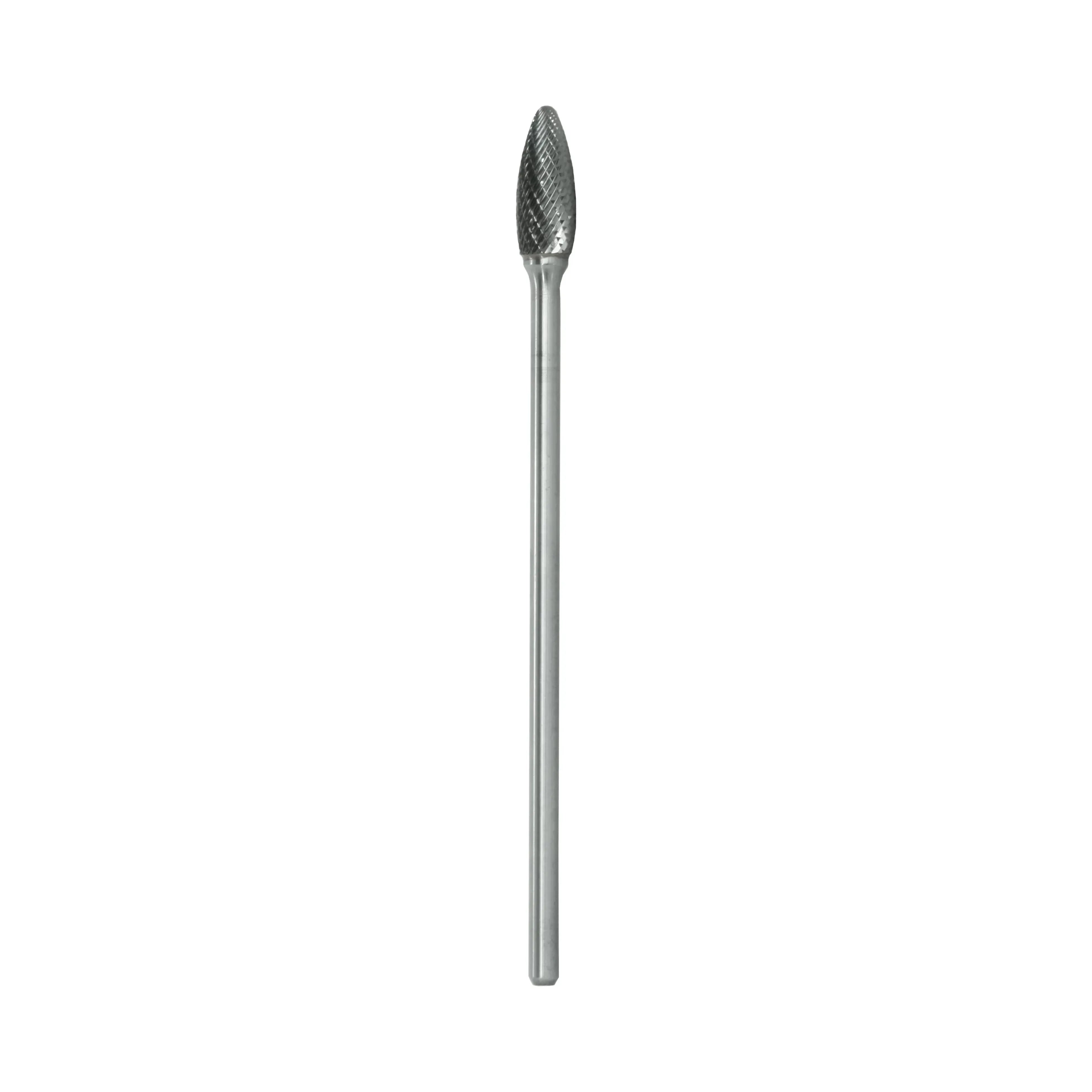 Fullerton CARBIDE BURRS Fullerton - SH5 1/2" Flame Shape Series Extended Shank Carbide Burr